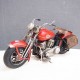 ブリキのおもちゃバイク ハーレーダビッドソンモデルアメリカンオートバイ／レッド(Lサイズ)