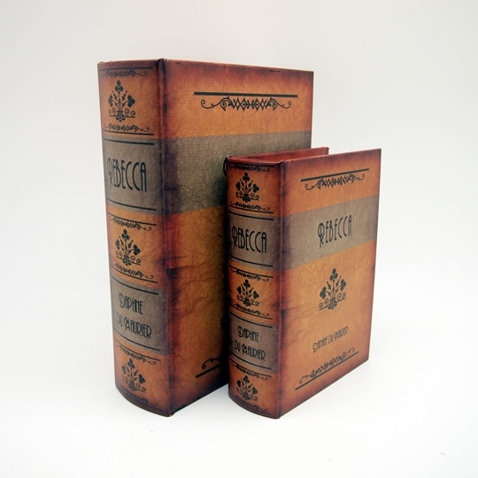 BOOK BOX ブックボックス2個セット(本型箱) (LL・Mサイズ)／REBECCA