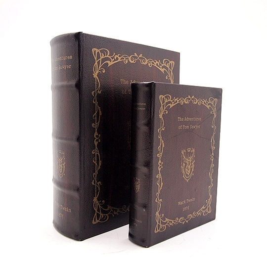 BOOK BOX ブックボックス (本型箱)2個セット【単品販売可】 (LL・Mサイズ)／THE Adventures of Tom Sawyer