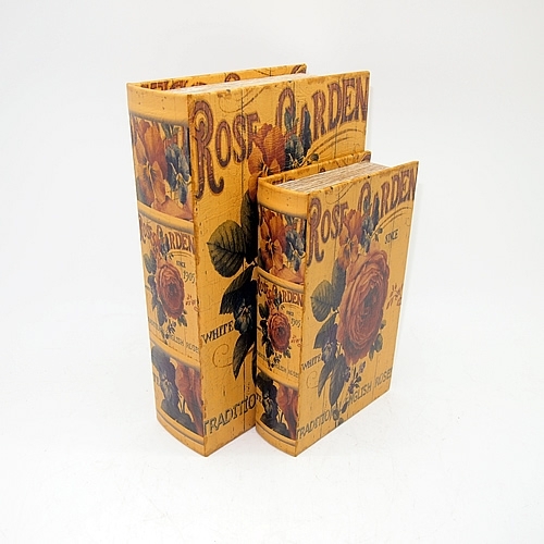 BOOK BOX ブックボックス 2個セット(本型箱) (LL・Mサイズ)／ROSE GRADEN