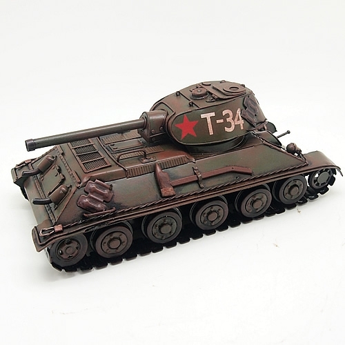 ブリキのおもちゃ車 ソ連軍用戦車(中戦車) タンクタイプ T-34(Mサイズ)