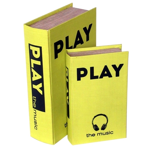 BOOK BOX ブックボックス 2個セット(本型箱) (LL・Lサイズ)／PLAY