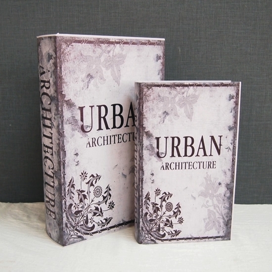 BOOK BOX ブックボックス 2個セット(本型箱)(特大LL・LLサイズ)／URBAN ARCHITECTURE【取り寄せ品／納期1週間前後】