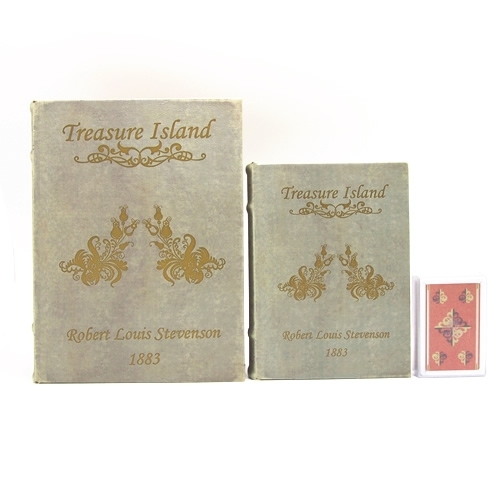 BOOK BOX ブックボックス (本型箱)2個セット【単品販売可】 (LL・Mサイズ)／～Treasure Island～