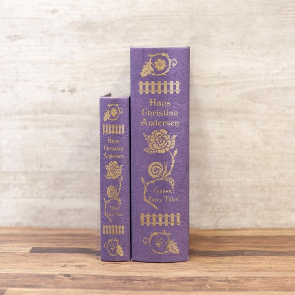 BOOK BOX ブックボックス (本型箱)2個セット【単品販売可】 (LL・Mサイズ)／Hans Christian Andersen
