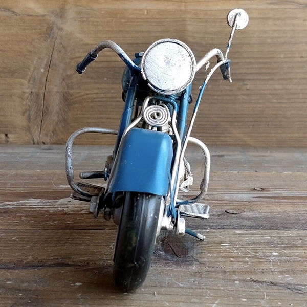 ブリキのおもちゃバイク ハーレーダビッドソンモデルアメリカンオートバイ／ブルーフォックス(Mサイズ)【取り寄せ品／納期1週間前後】