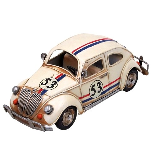 ブリキのおもちゃ車 フォルクスワーゲン Volkswagen ビートル レーシングカー Herbie ハービー モデル Mサイズ 大人のインテリア雑貨 通販