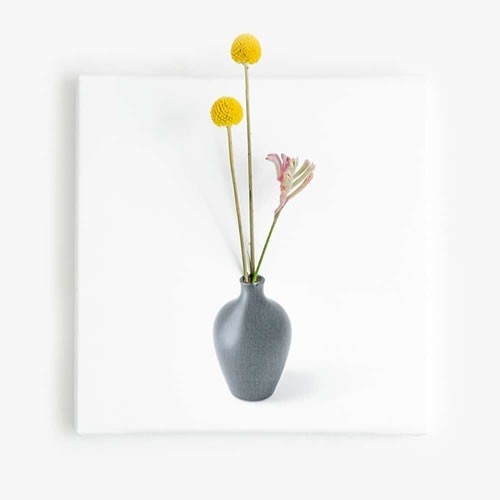 生きてるインテリア ファブリックパネル フラワーポット アートボード Ikebana 01 受注生産品 納期1週間前後 大人のインテリア雑貨 通販