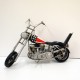 ブリキのおもちゃバイク ドラマ『GTO』タイアップ ハーレーダビットソンモデルアメリカンオートバイチョッパー／星条旗(Lサイズ)