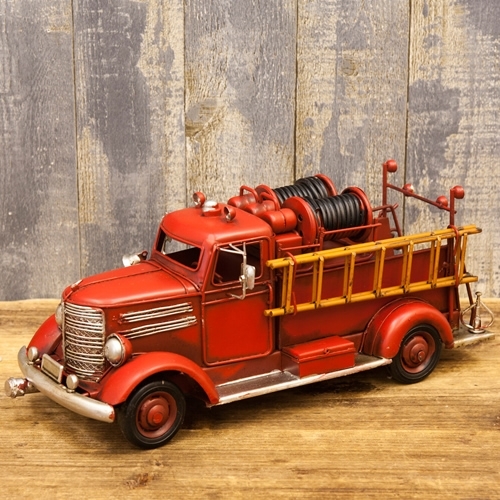 ブリキのおもちゃ車 レトロ消防車 ポンプ車 Mサイズ 大人のインテリア雑貨 通販