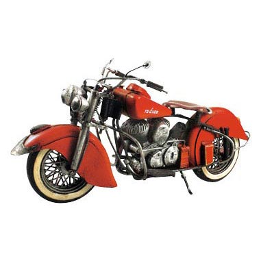 ブリキのおもちゃバイク インディアン(Indian)スカウトモデル ヴィンテージオートバイ(Lサイズ)