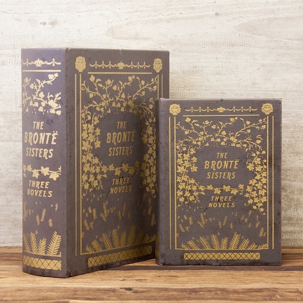 BOOK BOX ブックボックス (本型箱)2個セット【単品販売可】 (LL・Mサイズ)／THE BRONTE SISTERS