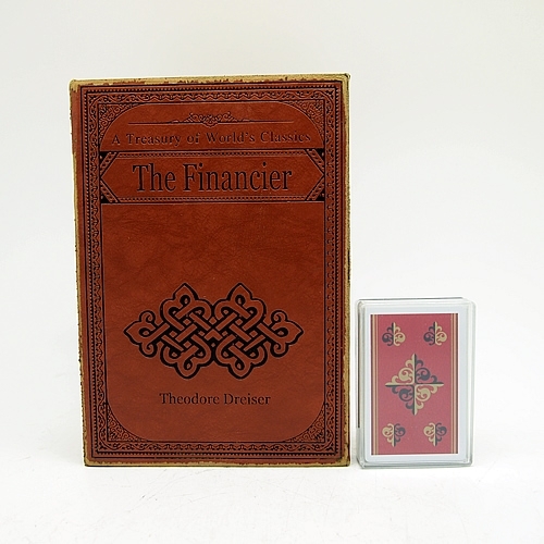 BOOK BOX ブックボックス(本型箱)(Lサイズ)／The Financier(バーガンディ)