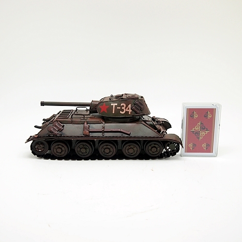 ブリキのおもちゃ車 ソ連軍用戦車(中戦車) タンクタイプ T-34(Mサイズ 