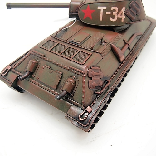 ブリキのおもちゃ車 ソ連軍用戦車(中戦車) タンクタイプ T-34(Mサイズ) 