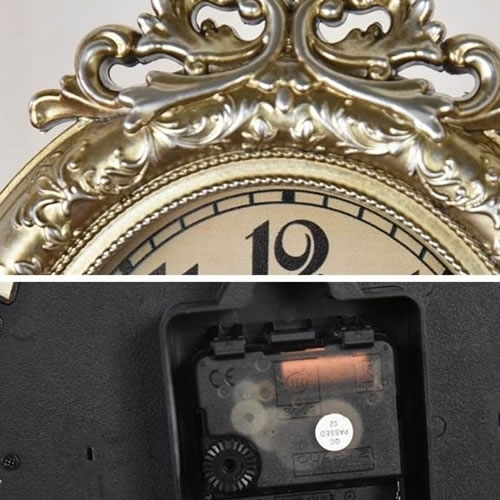 ロココ調 薔薇デザインのアンティーク風置き時計 , 大人のインテリア