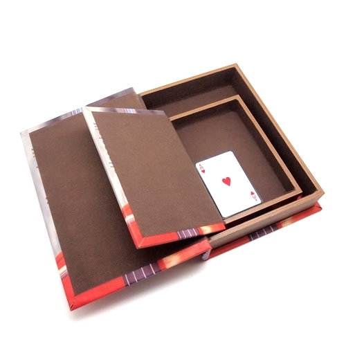 BOOK BOX ブックボックス 2個セット(本型箱) (LL・Mサイズ スリム型)／Violoncello