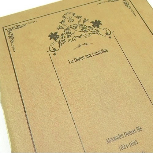 BOOK BOX ブックボックス(本型箱) (LLサイズ スリム型)／～La Dame aux camelias～／ベージュ【取り寄せ品／納期1週間前後】