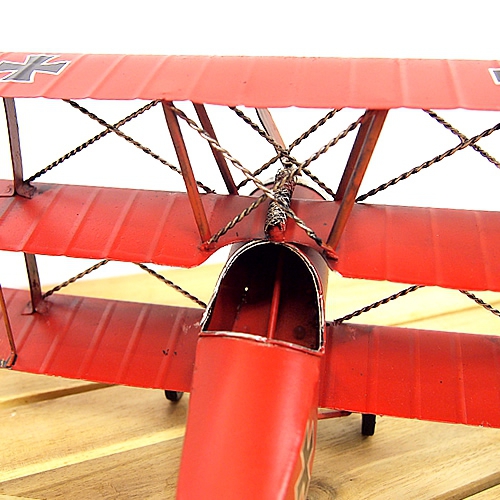 ☆ ブリキのおもちゃ『三葉機・飛行機』鉄製・乗り物 航空機 飛行機 