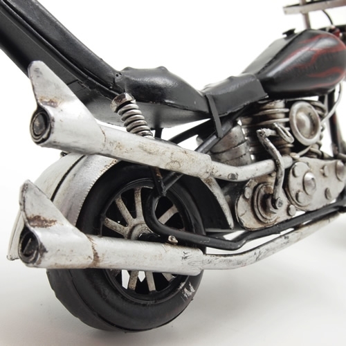 ブリキのおもちゃバイク ドラマ『GTO』タイアップ ハーレーダビッドソンモデル アメリカンオートバイ チョッパータイプ／ファイヤー(Mサイズ) 