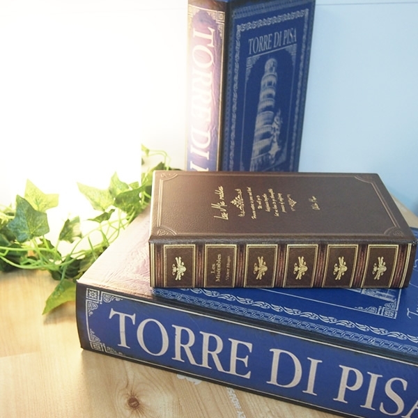 BOOK BOX ブックボックス 2個セット(本型箱)(特大LL・LLサイズ)／TORRE DI PISA【取り寄せ品／納期1週間前後】