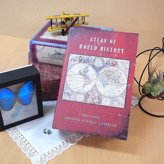 BOOK BOX ブックボックス 2個セット(本型箱)  (LL・Mサイズ)／～ATLAS OF WARLD HISTORY～