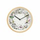 【ムーミン雑貨】MoominTIMEPIECES(ムーミンタイムピーシーズ)  木枠ウォールクロック／リースカラー【取り寄せ品／納期1週間前後】